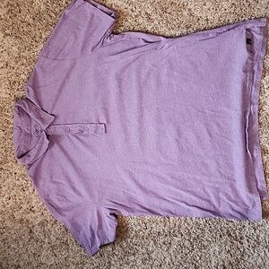 Prayers short sleeve, Size XXL. Purple casual shirt